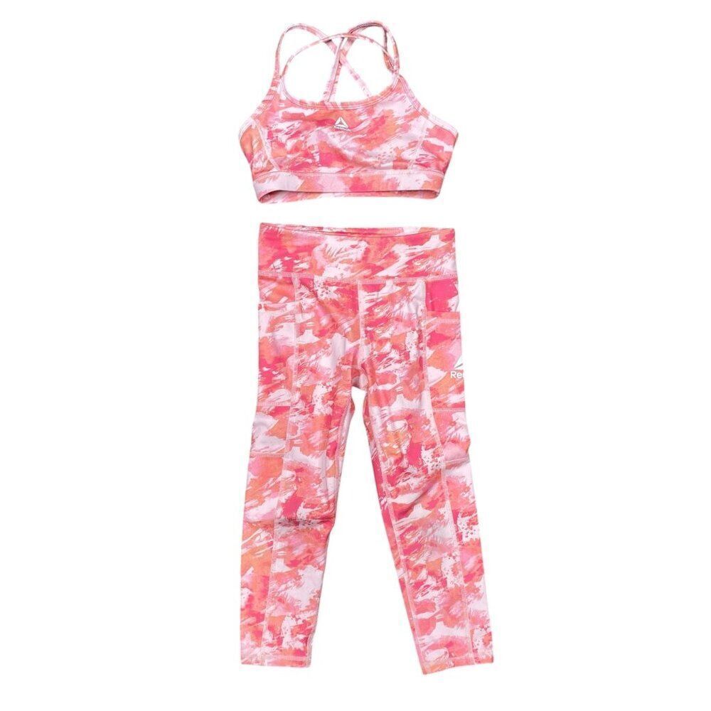 Reebok  Size 6/ 6X Athletic Set Leggings and Top